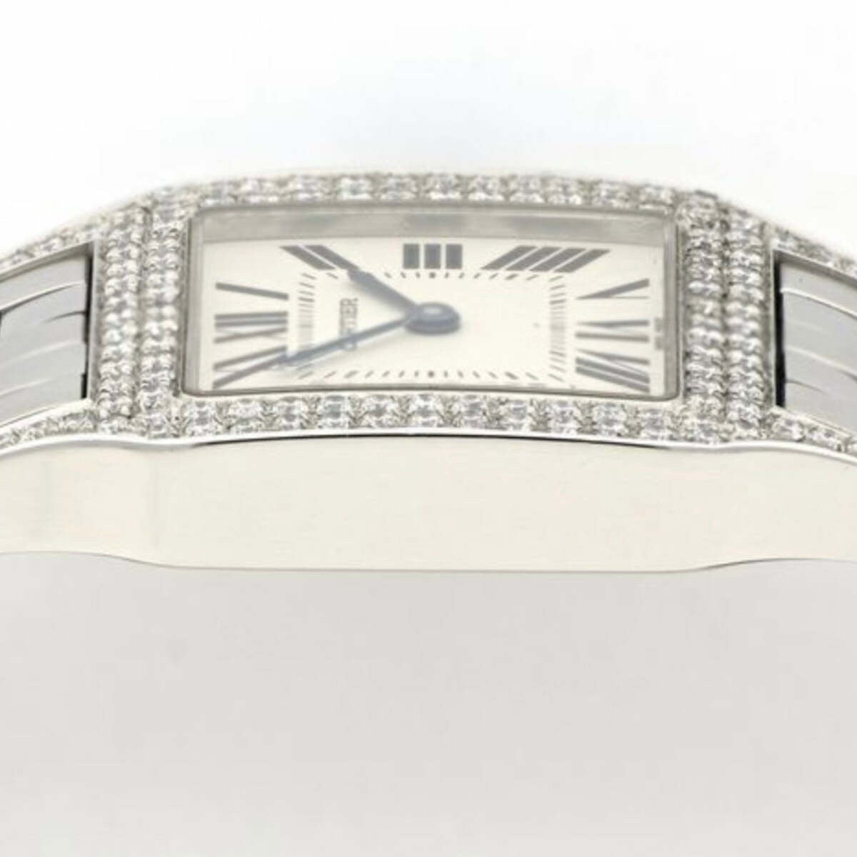 Cartier Santos Demoiselle Stainless Steel Women's Diamond Watch 26mm