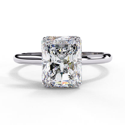 Classic Radiant Solitaire Ring - ( 1.5 ct Center Stone )