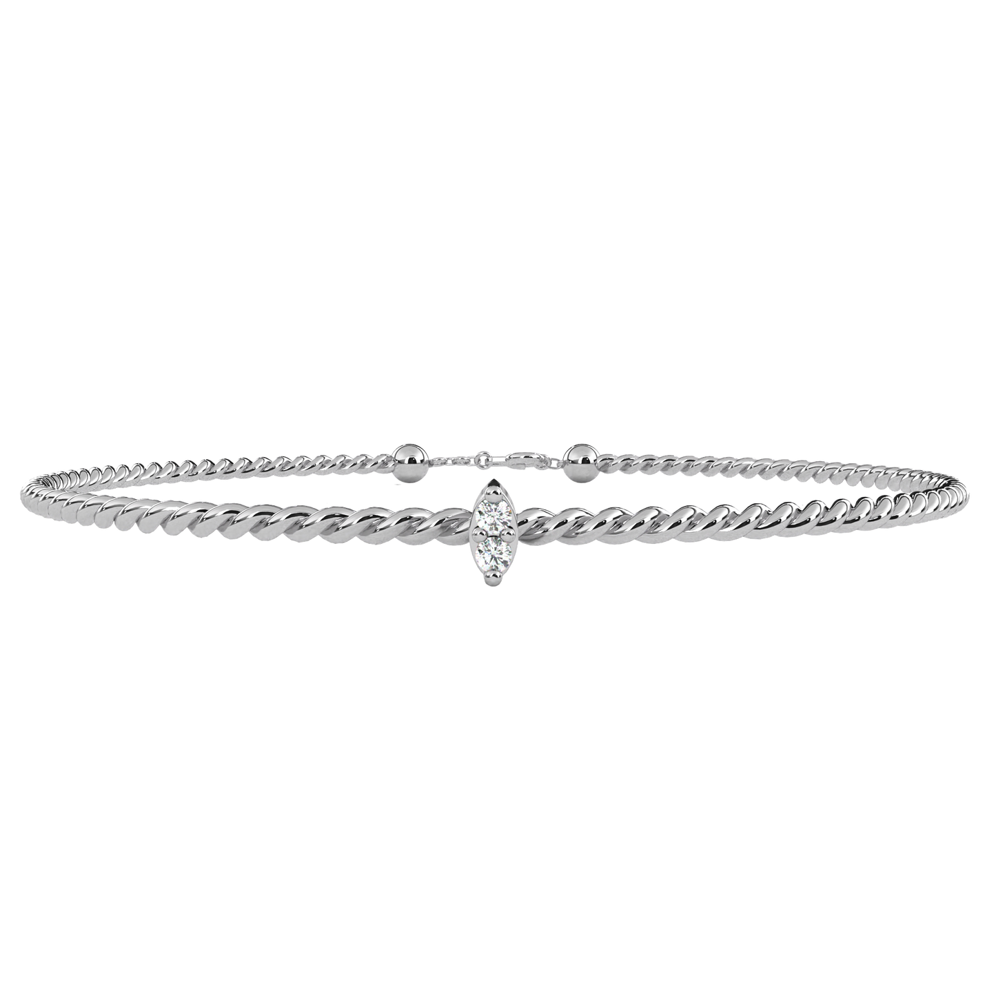 Dual Diamond Accent Bracelet
