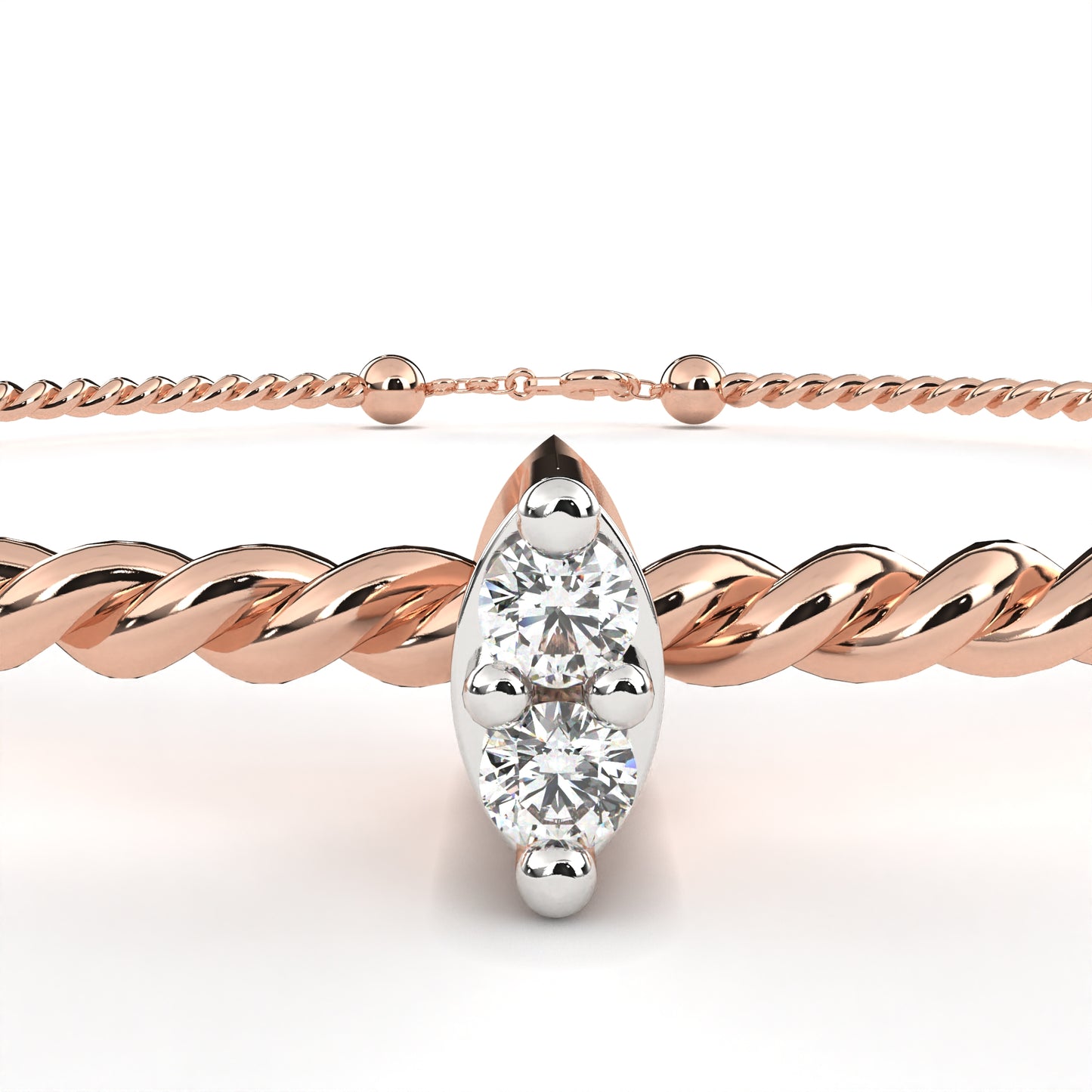 Dual Diamond Accent Bracelet