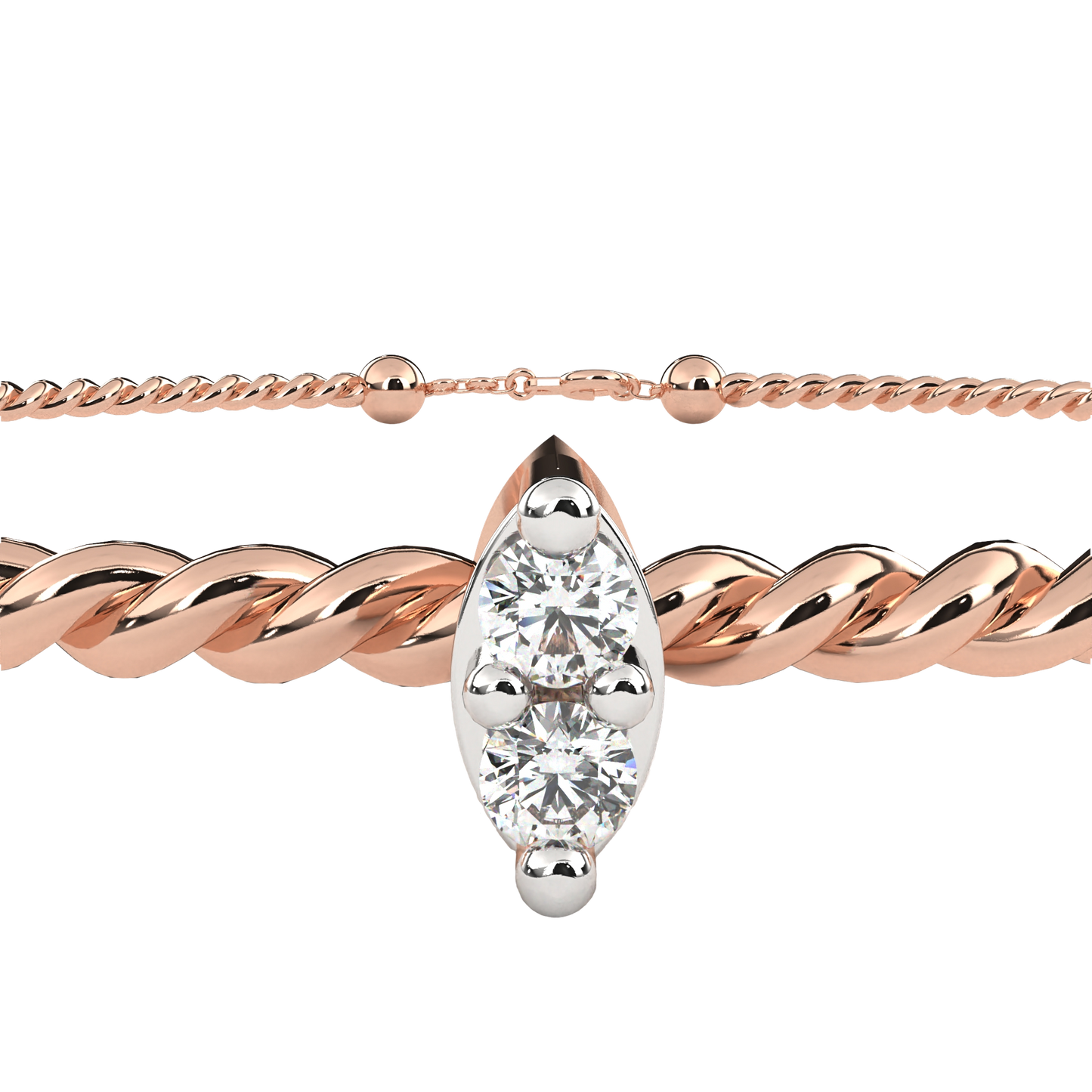 Dual Diamond Accent Bracelet