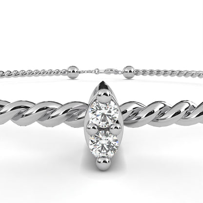 Dual Diamond Accent Bracelet