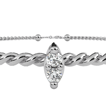 Dual Diamond Accent Bracelet