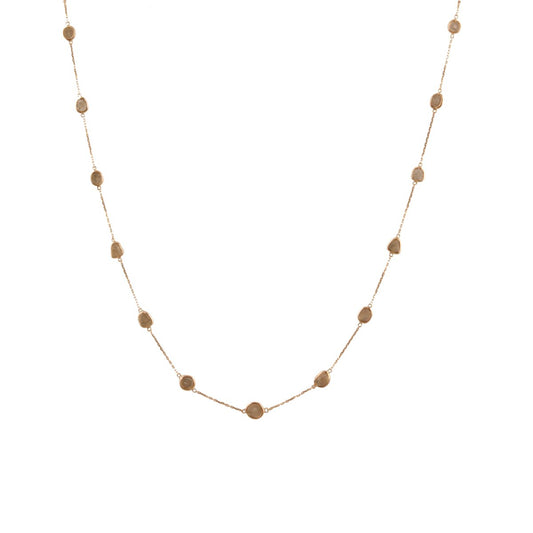 Gold Drop Chain With Multicolor Stone Drop