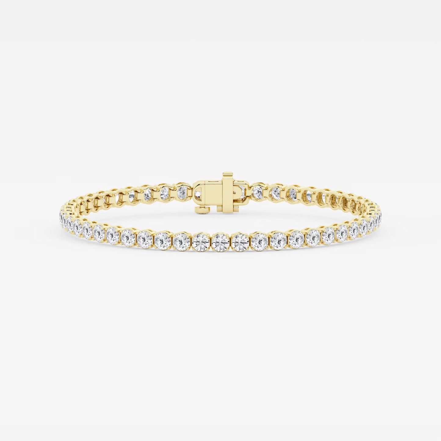 Signature Radiance – 6 CTW Round Lab Diamond Tennis Bracelet in 14K Gold