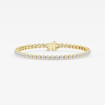 Signature Radiance – 6 CTW Round Lab Diamond Tennis Bracelet in 14K Gold