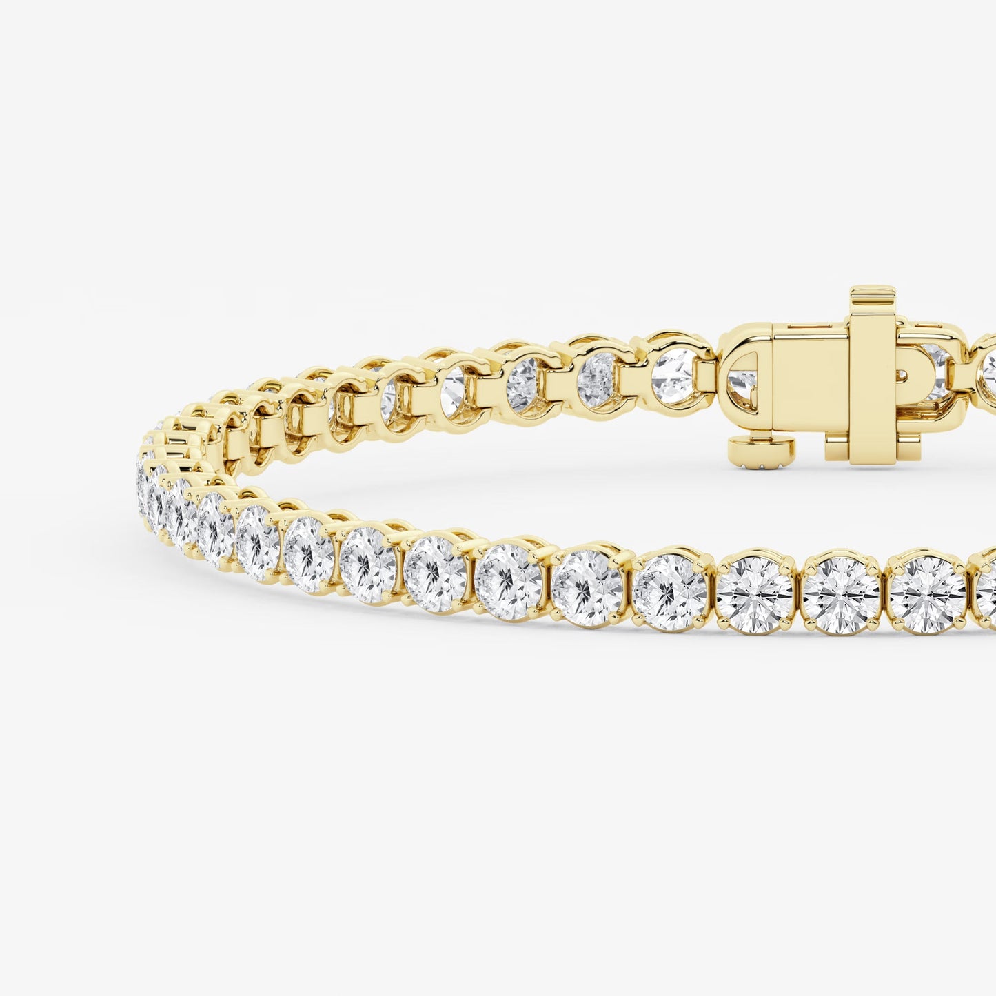 Signature Radiance – 6 CTW Round Lab Diamond Tennis Bracelet in 14K Gold