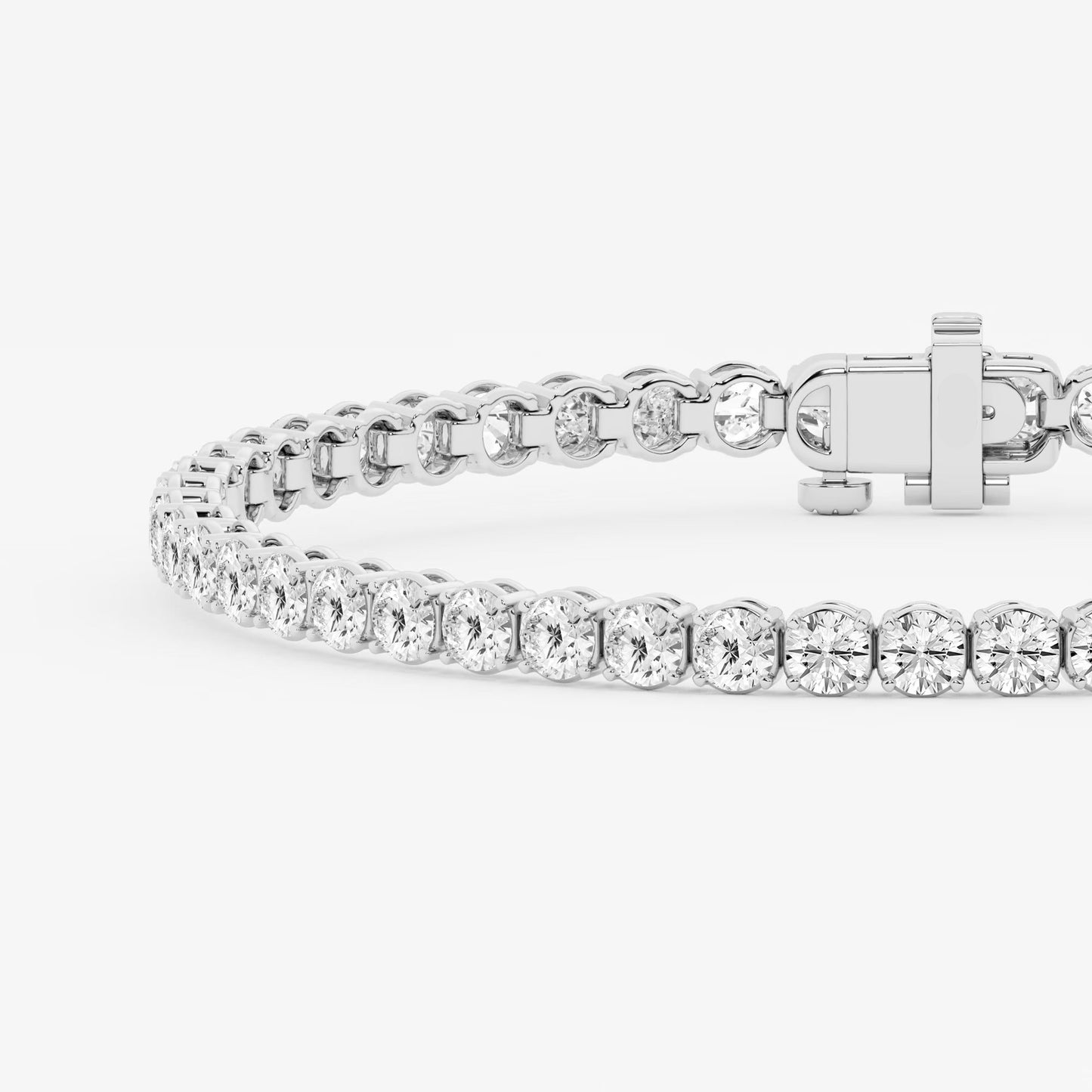 Signature Radiance – 6 CTW Round Lab Diamond Tennis Bracelet in 14K Gold