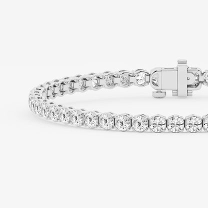 Signature Radiance – 6 CTW Round Lab Diamond Tennis Bracelet in 14K Gold