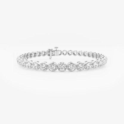 Classic Radiance – 7.50 CTW Round Lab Diamond Tennis Bracelet in 14K Gold