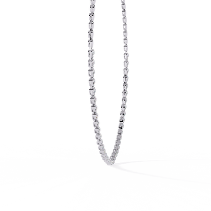 Aurora Curve – Pear Diamond Half Rivière Necklace in 14K Gold
