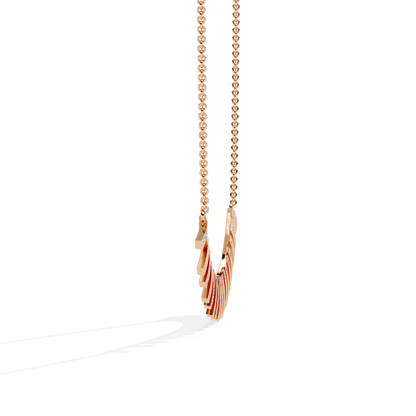Art Deco Ray – Vertical Bar Lab Diamond Necklace in 14K Gold