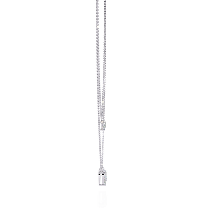 Duo Dewdrop – Double Pear Lab Diamond Necklace in 14K Gold