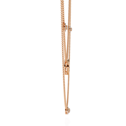 Eclipse Drop – Lab Diamond Circle Pendant Necklace in 14K Gold