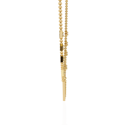 Véline V-Drop – Triangle Accent Lab Diamond Necklace in 14K Gold
