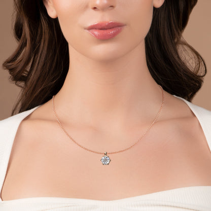 Luxe Core – Round Lab Diamond Solitaire Chain Pendant