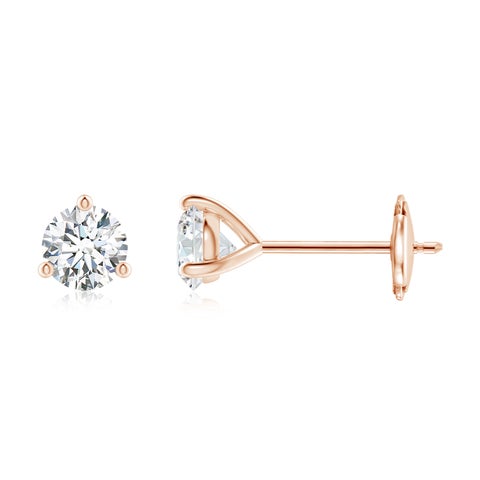 0.75CTS 14K Lab-Grown Prong-Set Round Diamond Martini Stud Earrings