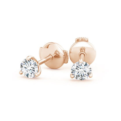 0.75CTS 14K Lab-Grown Prong-Set Round Diamond Martini Stud Earrings