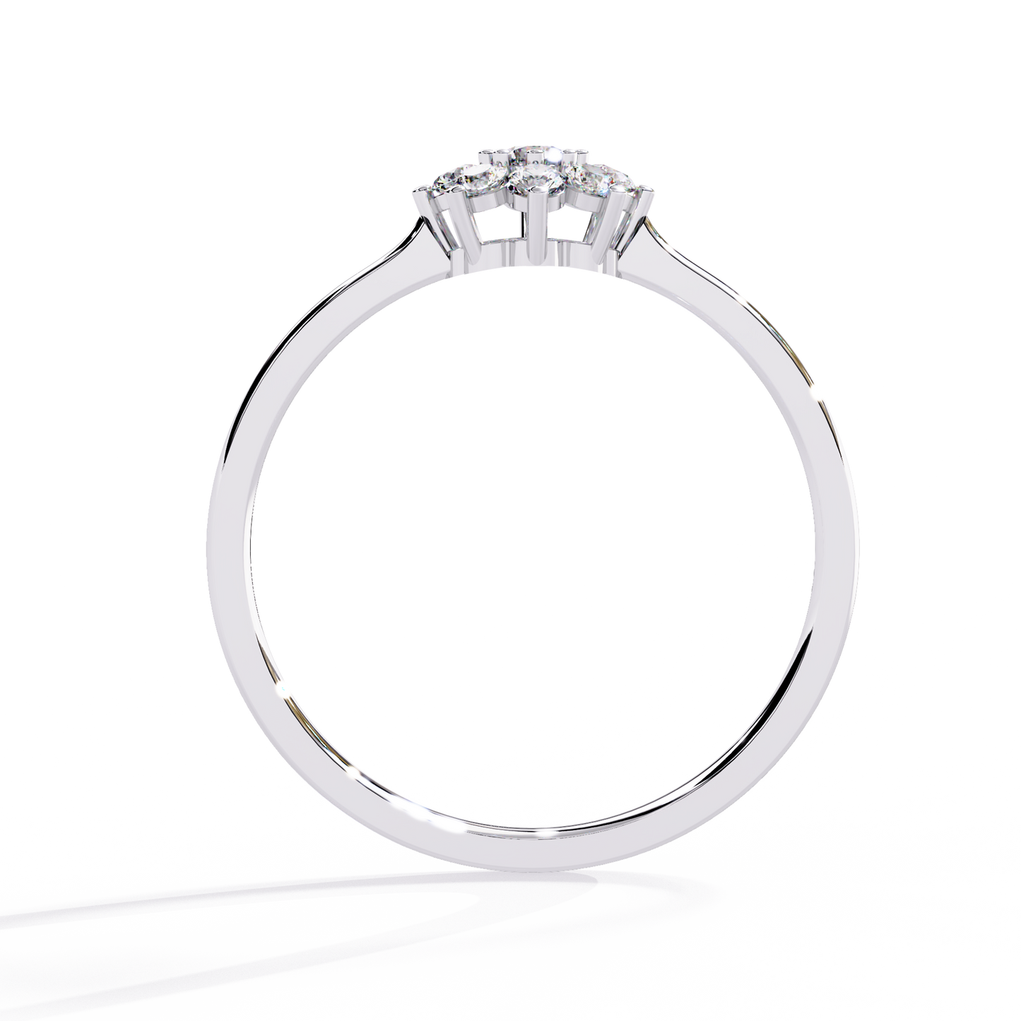 Celeste Bloom – Lab Diamond Floral Cluster Ring in 14K Gold