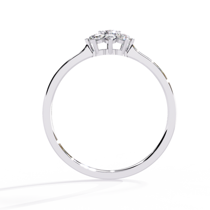Celeste Bloom – Lab Diamond Floral Cluster Ring in 14K Gold