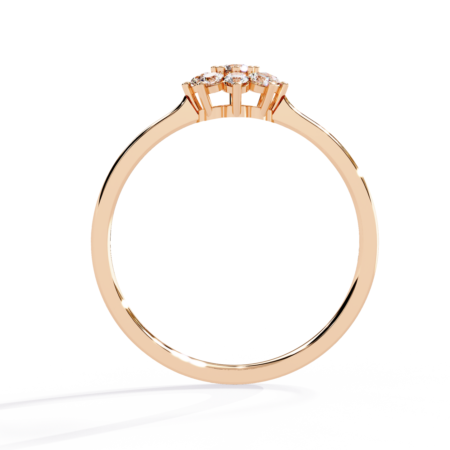 Celeste Bloom – Lab Diamond Floral Cluster Ring in 14K Gold