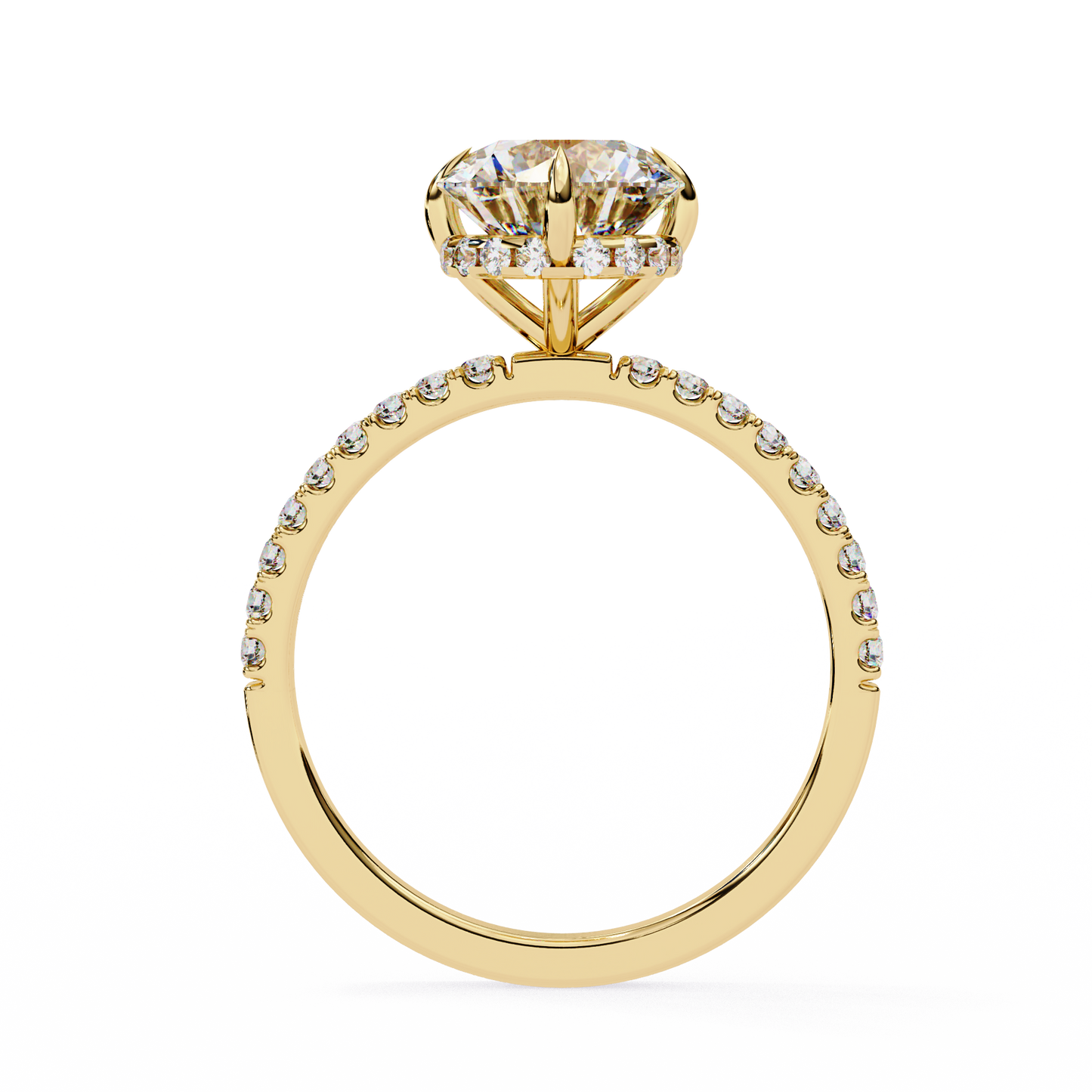 Galaxy Round Lab Diamond Full Eternity Ring