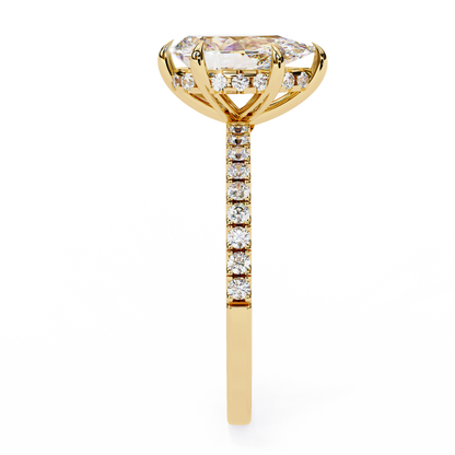 Crownrise – Pear & Round Lab Diamond Regal Ring