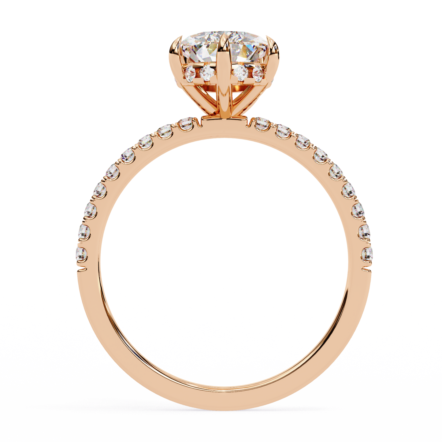 Crownrise – Pear & Round Lab Diamond Regal Ring