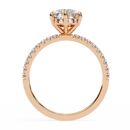 Crownrise – Pear & Round Lab Diamond Regal Ring