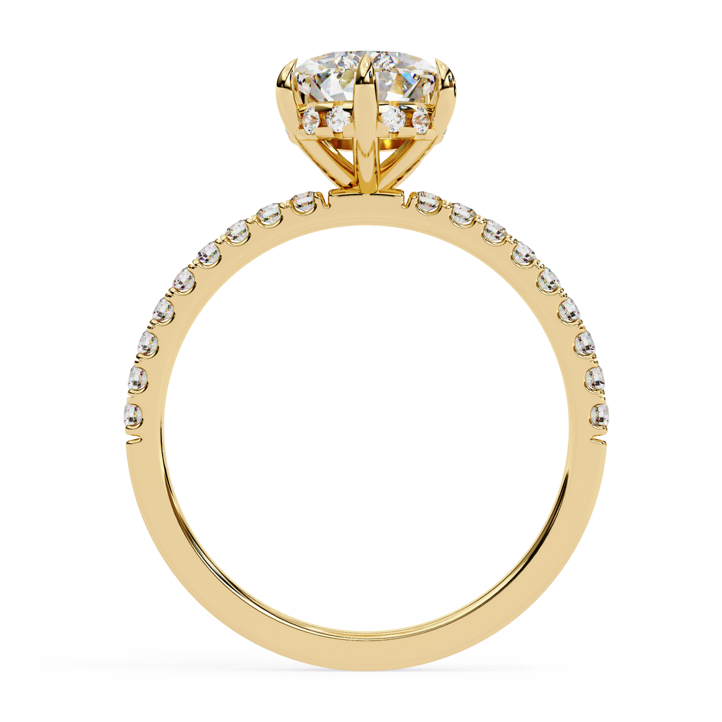 Crownrise – Pear & Round Lab Diamond Regal Ring