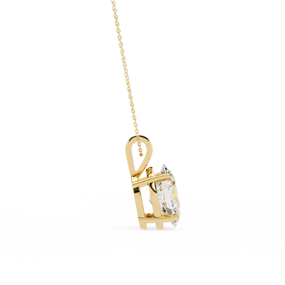 Oval Serenity – Oval Lab Diamond Minimalist Chain Pendant