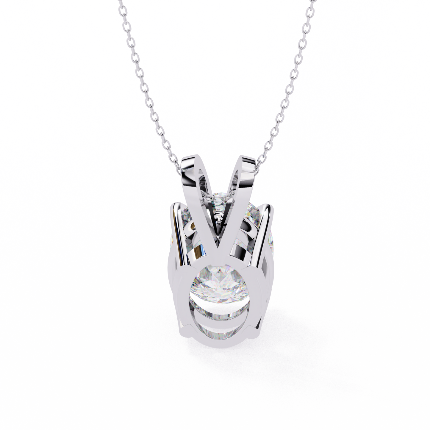 Oval Serenity – Oval Lab Diamond Minimalist Chain Pendant