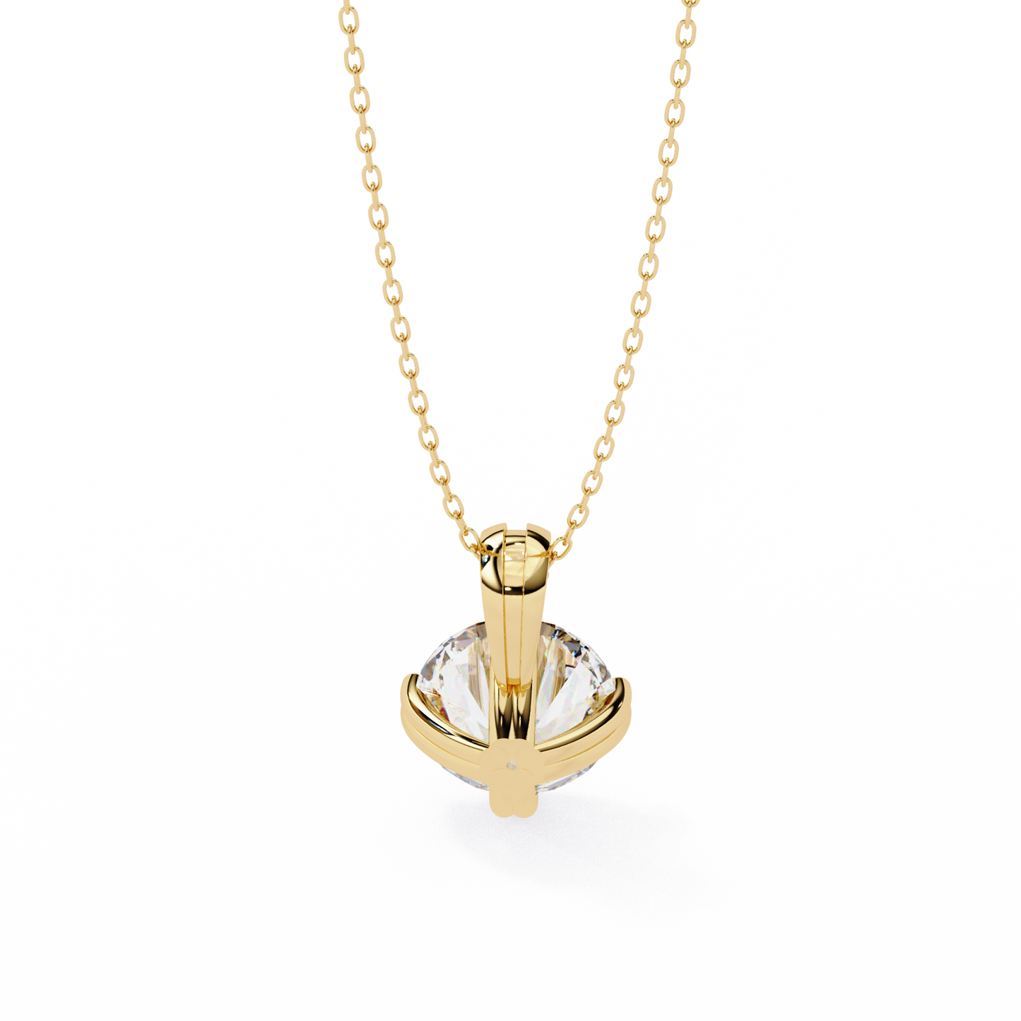 Crownlight Round – Lab Diamond Chain Pendant