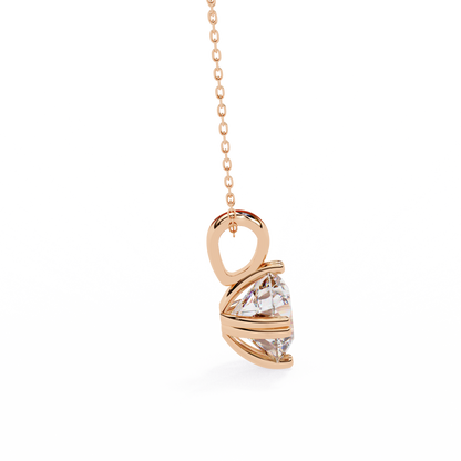 Crownlight Round – Lab Diamond Chain Pendant