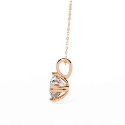 Crownlight Round – Lab Diamond Chain Pendant