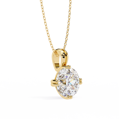 Crownlight Round – Lab Diamond Chain Pendant
