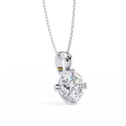 Crownlight Round – Lab Diamond Chain Pendant