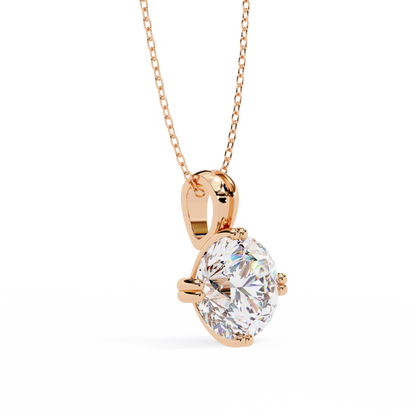 Crownlight Round – Lab Diamond Chain Pendant