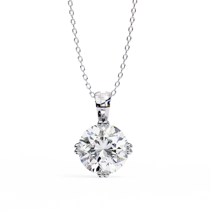 Crownlight Round – Lab Diamond Chain Pendant
