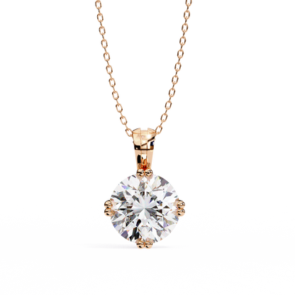 Crownlight Round – Lab Diamond Chain Pendant