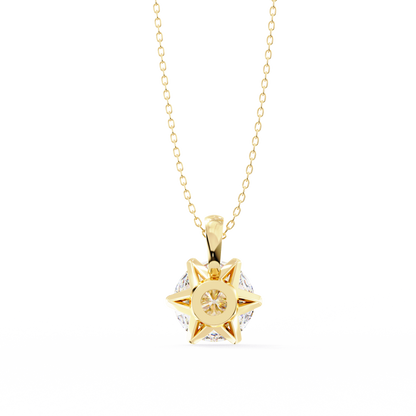 Luxe Core – Round Lab Diamond Solitaire Chain Pendant