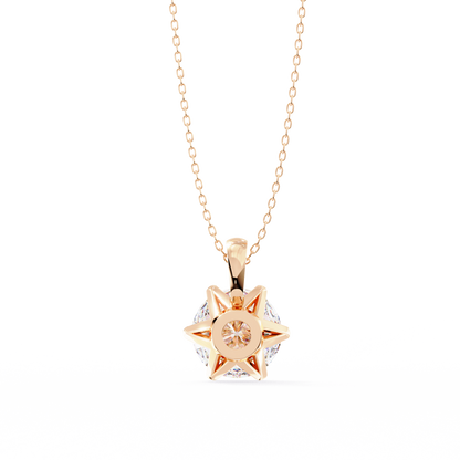 Luxe Core – Round Lab Diamond Solitaire Chain Pendant