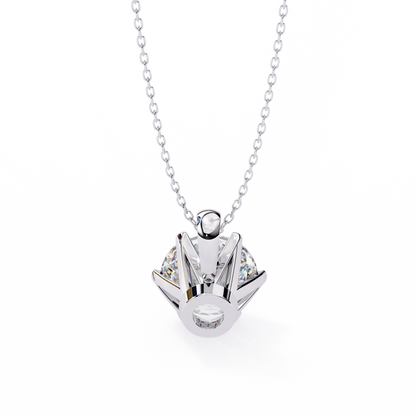 Luxe Core – Round Lab Diamond Solitaire Chain Pendant