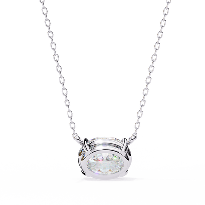 Oval Grace – Oval Cut Lab Diamond Solo Necklace