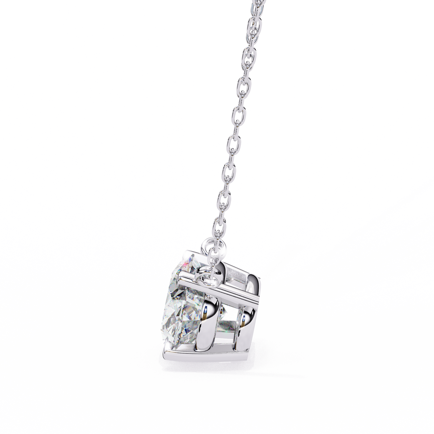 Oval Grace – Oval Cut Lab Diamond Solo Necklace
