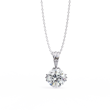 True Orbit – Round Lab Diamond Bezel Pendant