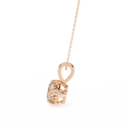True Orbit – Round Lab Diamond Bezel Pendant