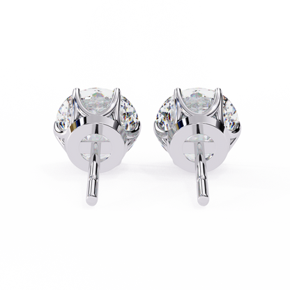 Nova Beam – Round Lab Diamond Radiant Stud Earrings