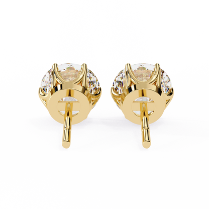 Nova Beam – Round Lab Diamond Radiant Stud Earrings
