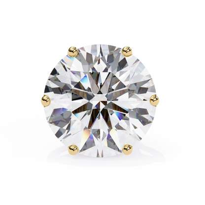 Nova Beam – Round Lab Diamond Radiant Stud Earrings